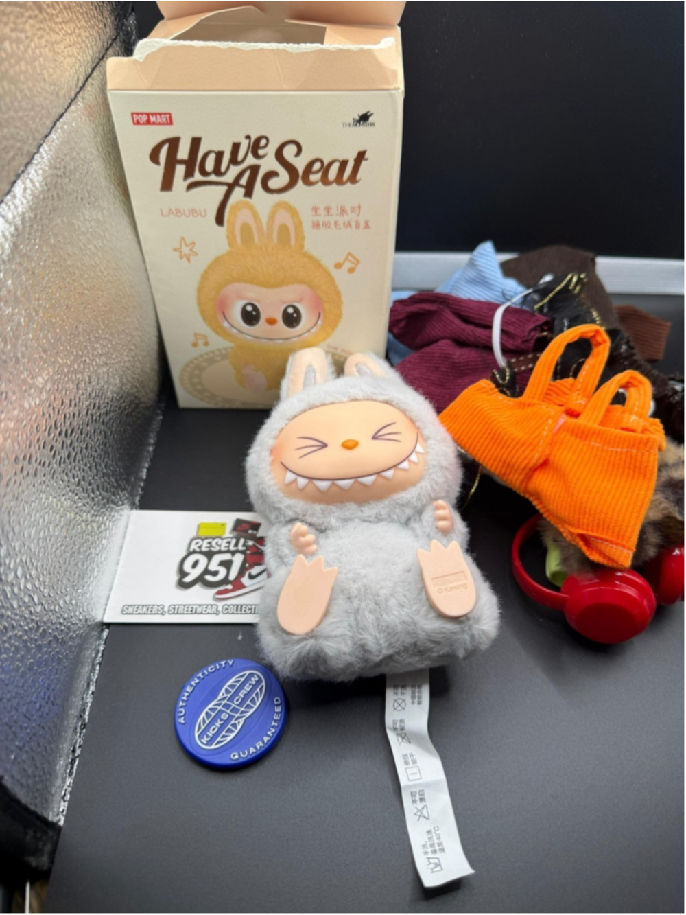 Pop Mart Labubu Have A Seat HEHE Figure + Free Accessory